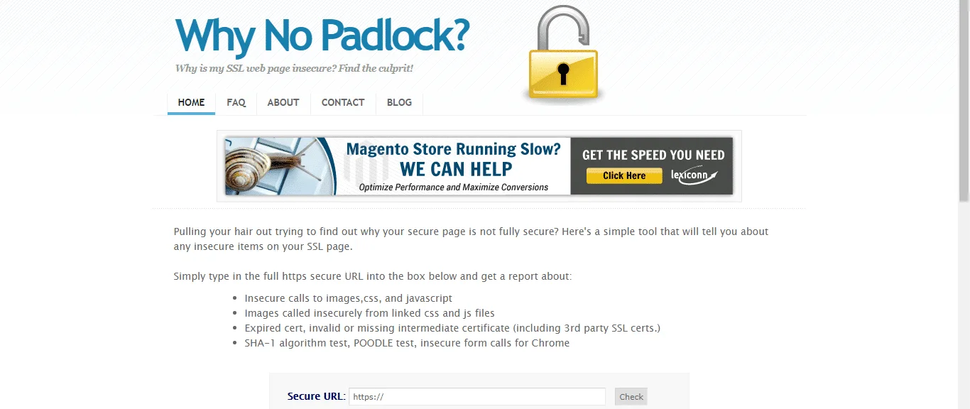 SSL padlock error even the site has SSL !
