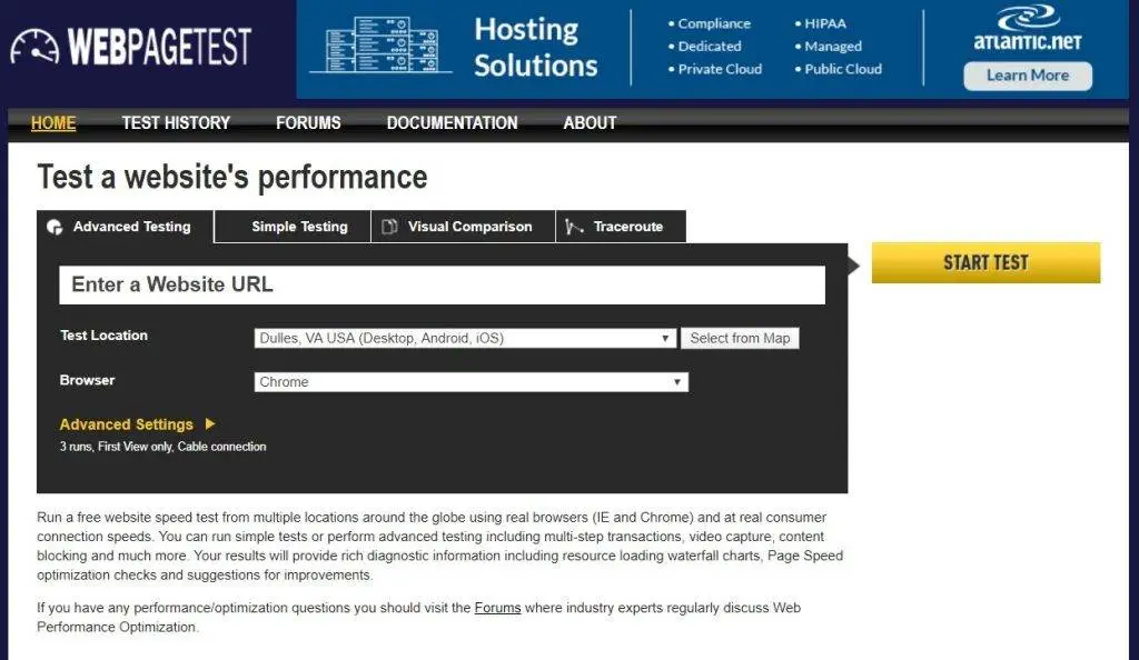 Web Page Test