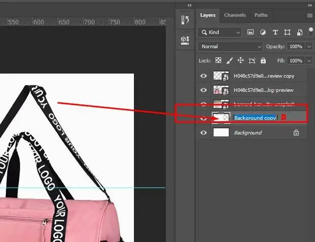 How to make transparent background image: Step 1